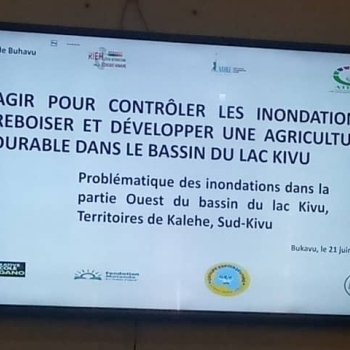 KIVU, APRES LES CATASTROPHES, DES REPONSES POUR AGIR... 