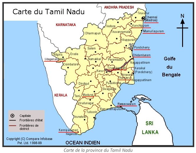 CARTE TAMIL NADU