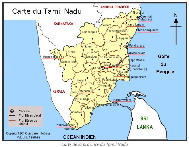 CARTE TAMIL NADU