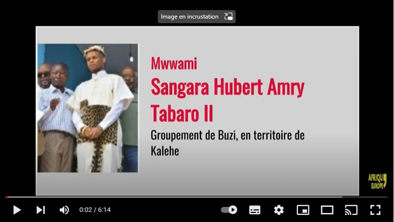 mwami du gpt de Buzi, en territoire de Kalehe 